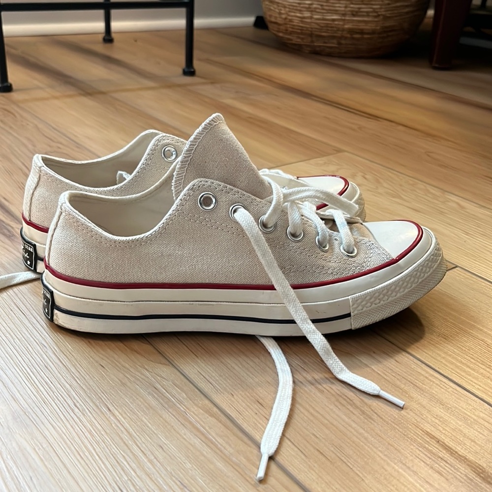 Cream converse all stars